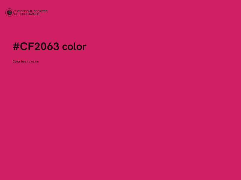 #CF2063 color image