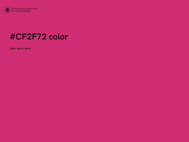 #CF2F72 color image