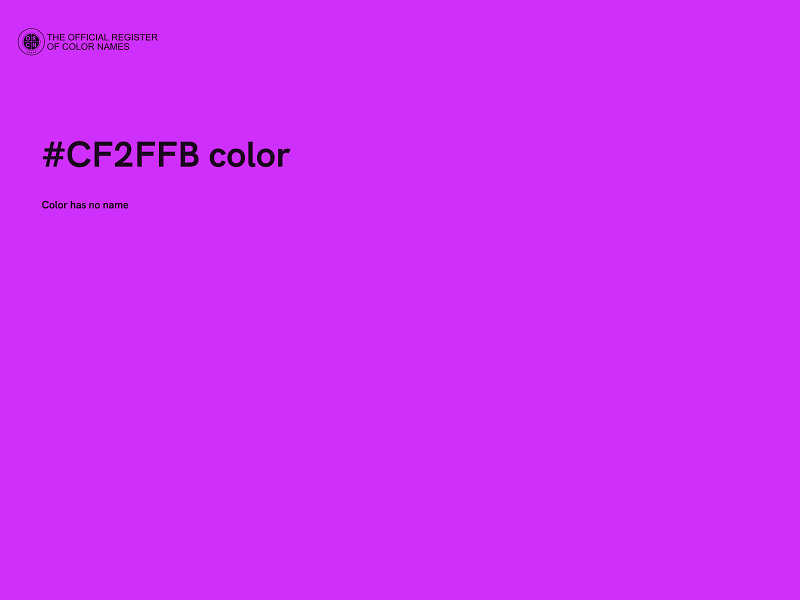 #CF2FFB color image