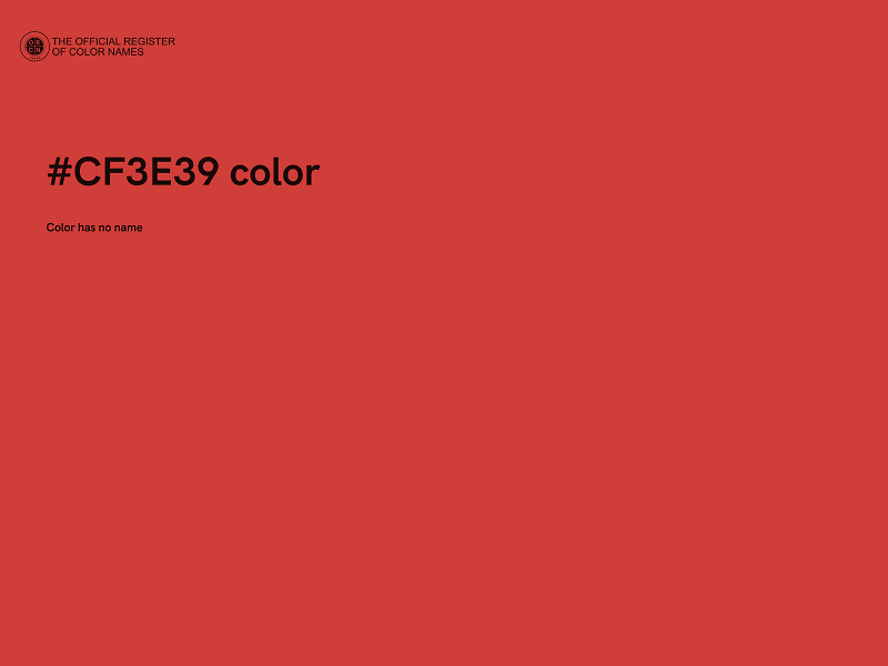 #CF3E39 color image