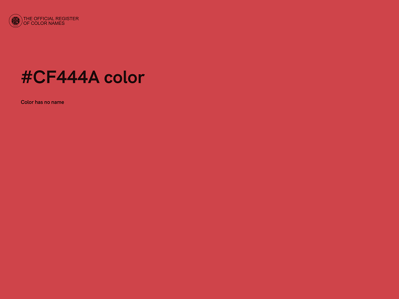 #CF444A color image