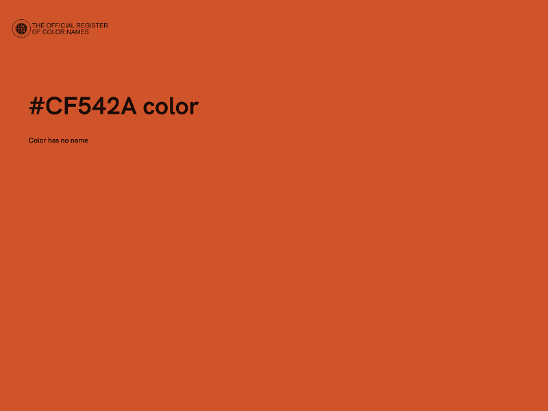 #CF542A color image