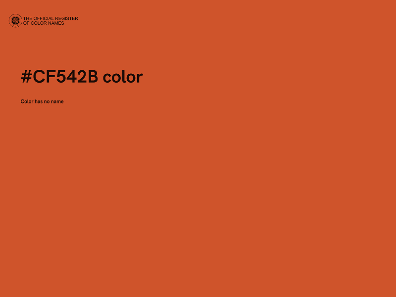 #CF542B color image