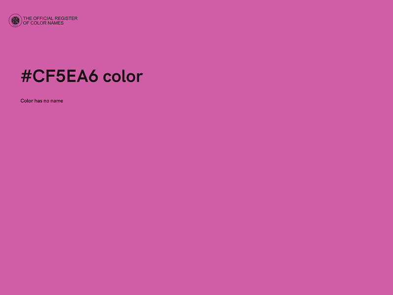 #CF5EA6 color image