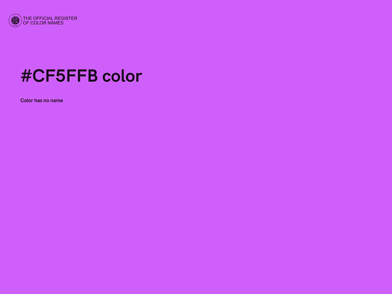 #CF5FFB color image