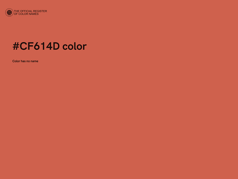 #CF614D color image