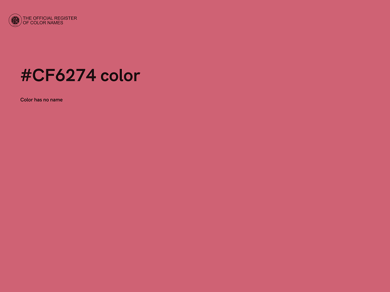 #CF6274 color image