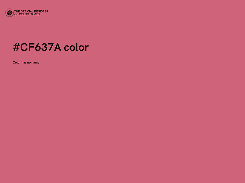 #CF637A color image