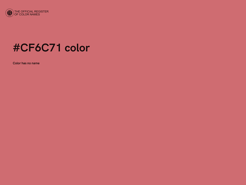 #CF6C71 color image