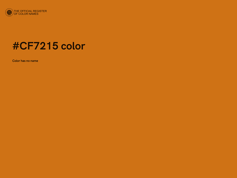 #CF7215 color image