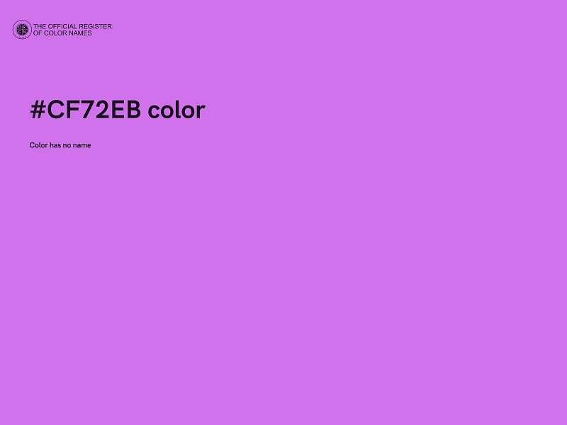 #CF72EB color image