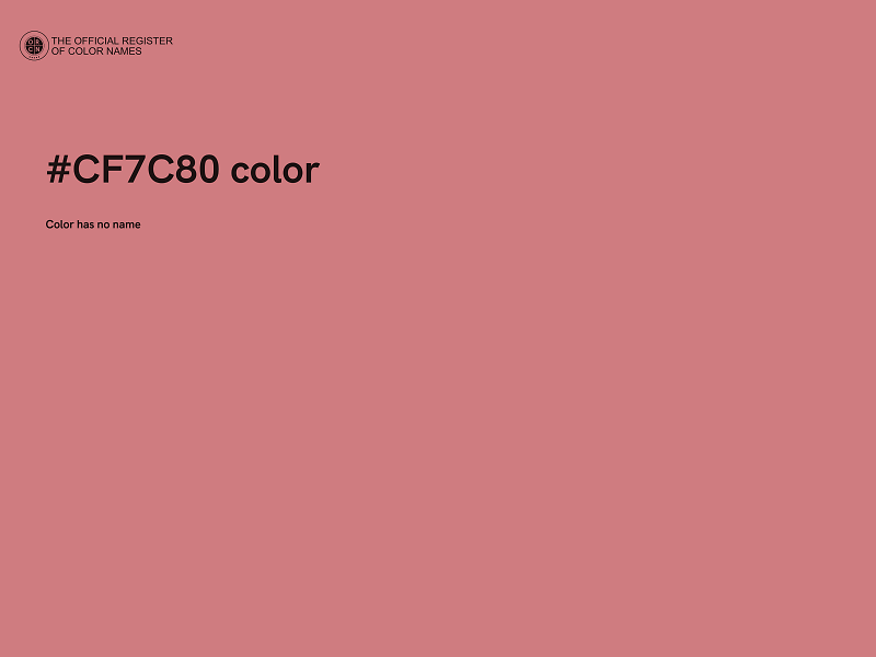 #CF7C80 color image