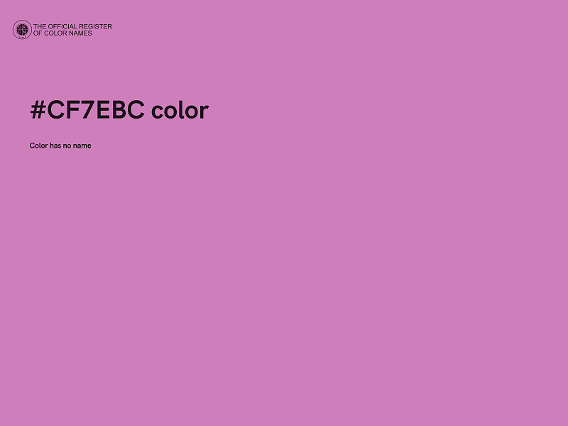 #CF7EBC color image