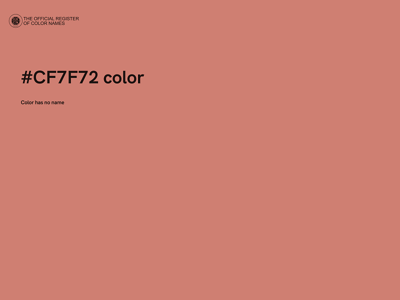 #CF7F72 color image