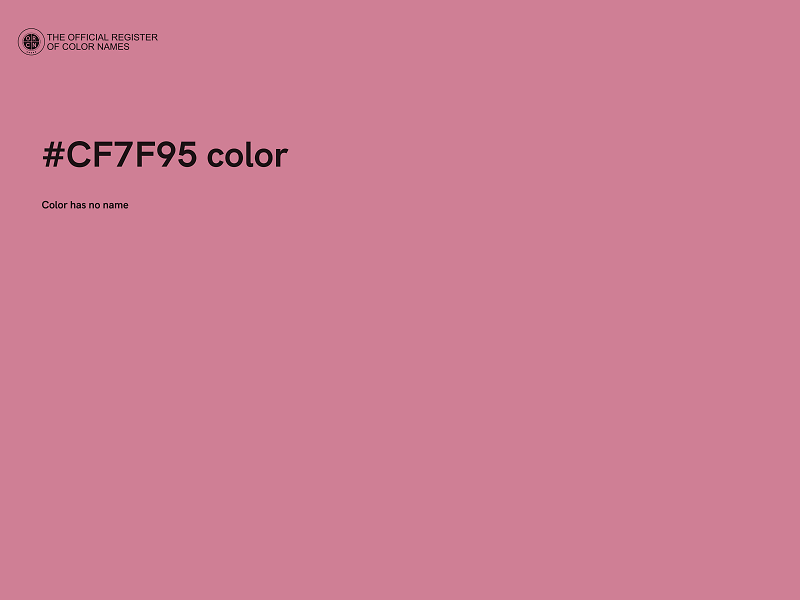 #CF7F95 color image