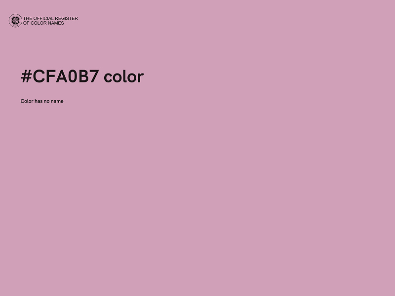 #CFA0B7 color image