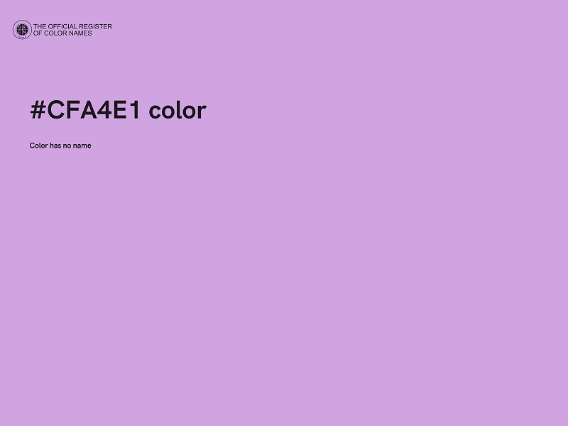 #CFA4E1 color image