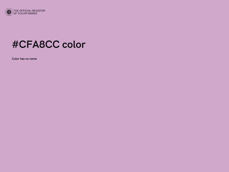 #CFA8CC color image