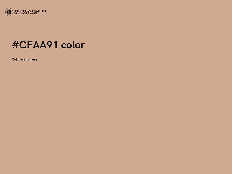 #CFAA91 color image