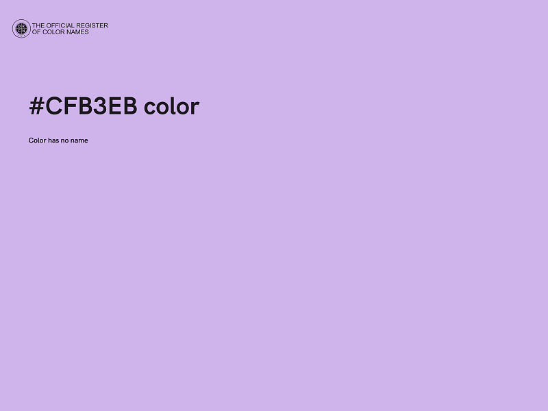 #CFB3EB color image