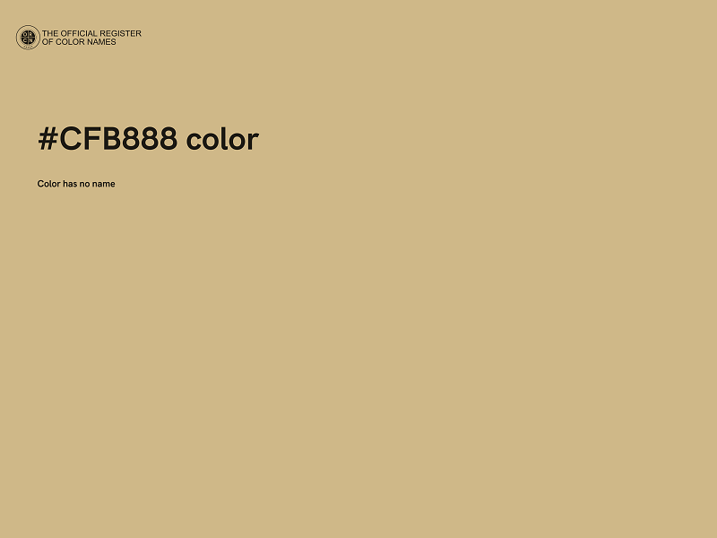 #CFB888 color image