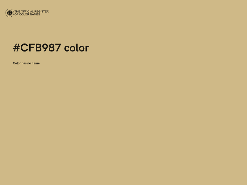 #CFB987 color image