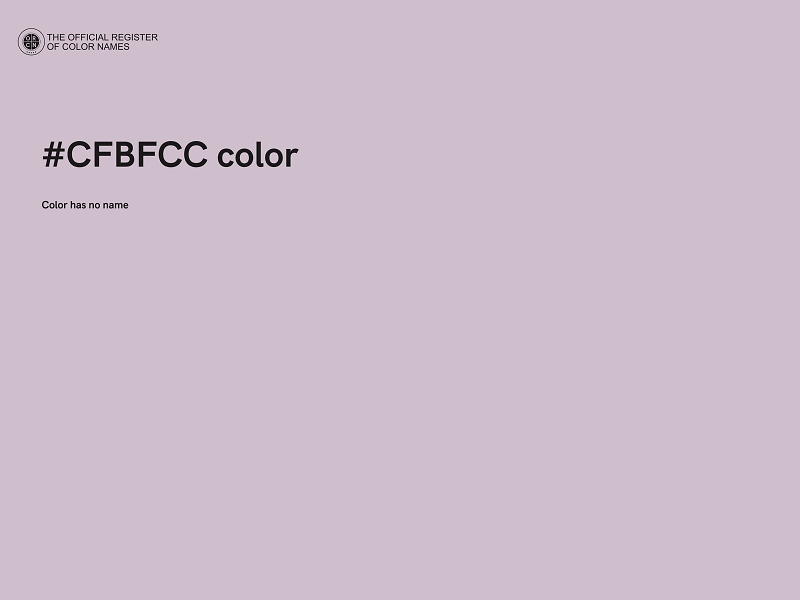 #CFBFCC color image