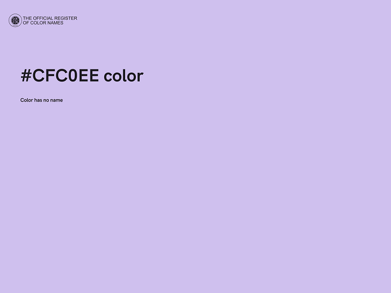 #CFC0EE color image