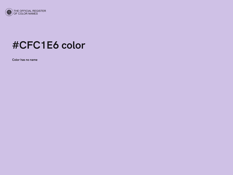 #CFC1E6 color image