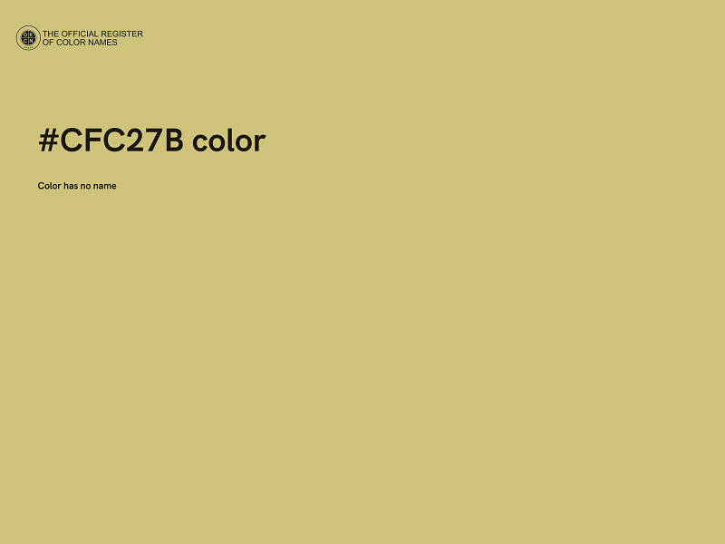 #CFC27B color image