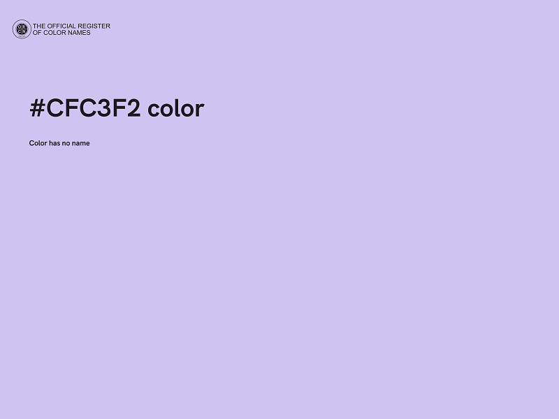 #CFC3F2 color image