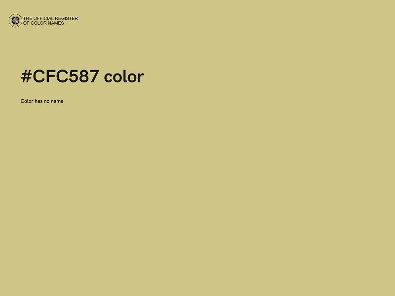 #CFC587 color image