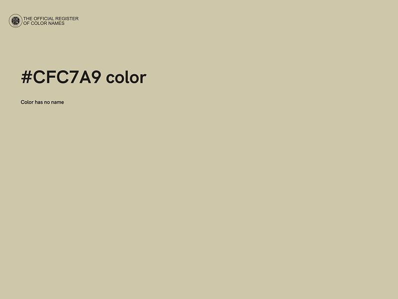 #CFC7A9 color image