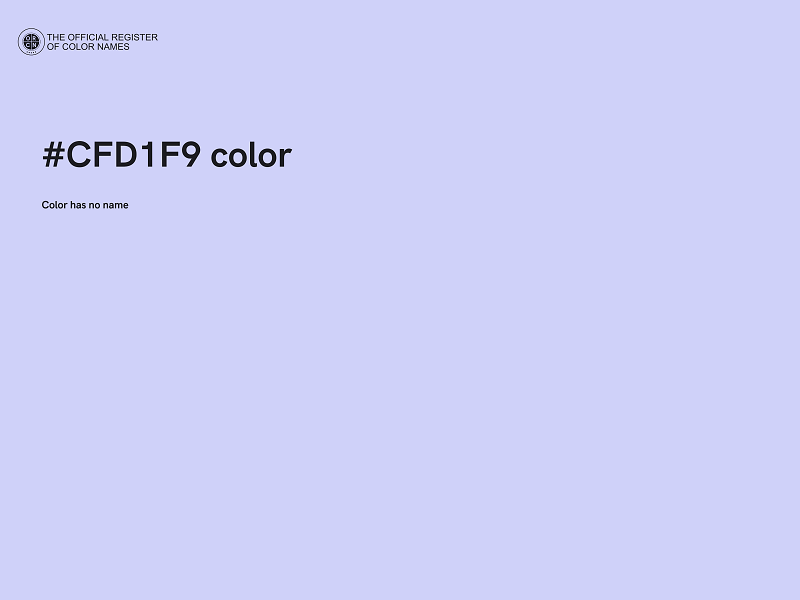 #CFD1F9 color image