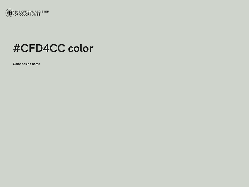 #CFD4CC color image