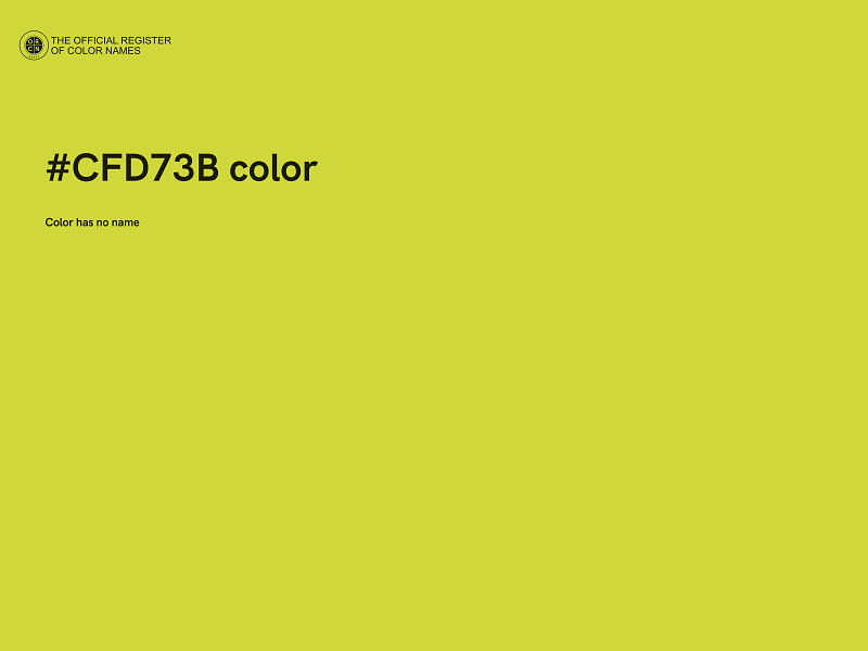 #CFD73B color image