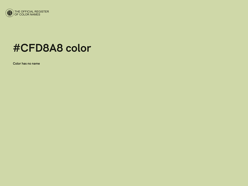 #CFD8A8 color image