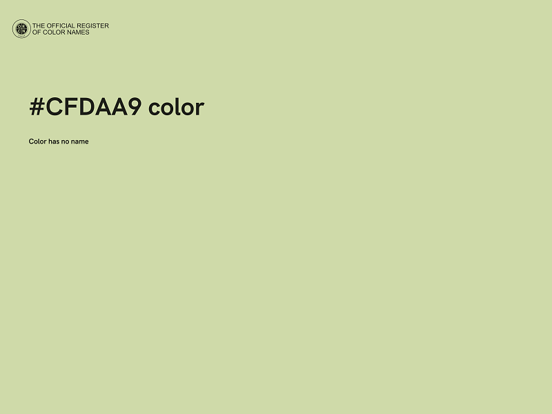 #CFDAA9 color image