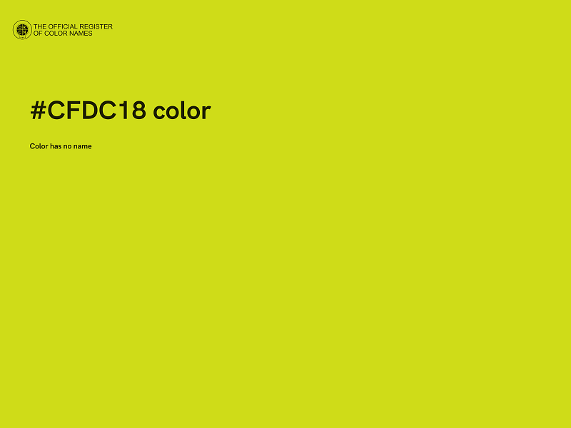 #CFDC18 color image