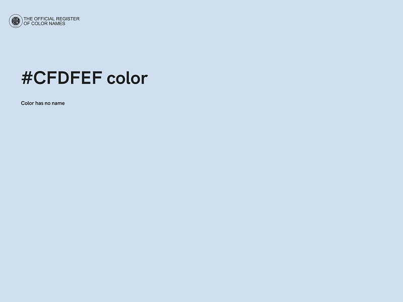 #CFDFEF color image