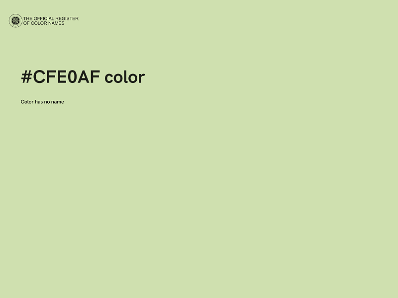 #CFE0AF color image