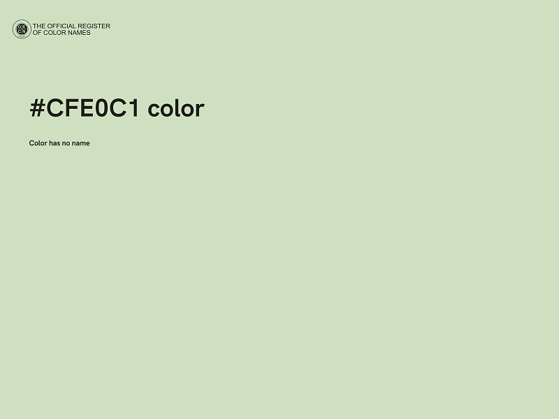 #CFE0C1 color image