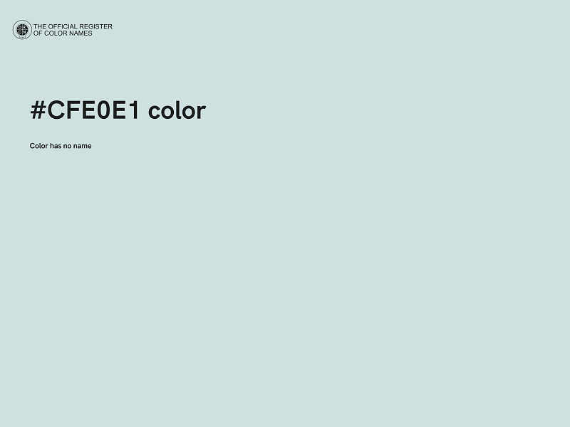 #CFE0E1 color image