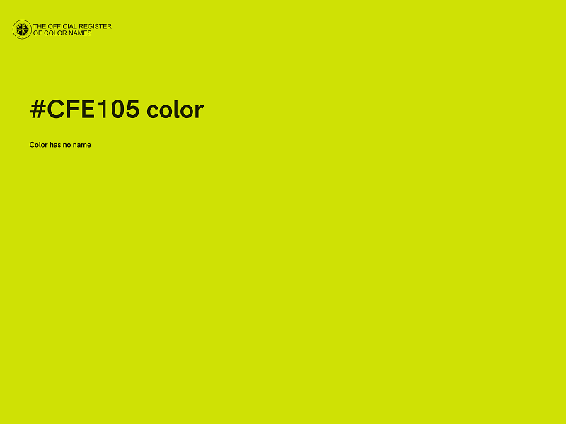 #CFE105 color image