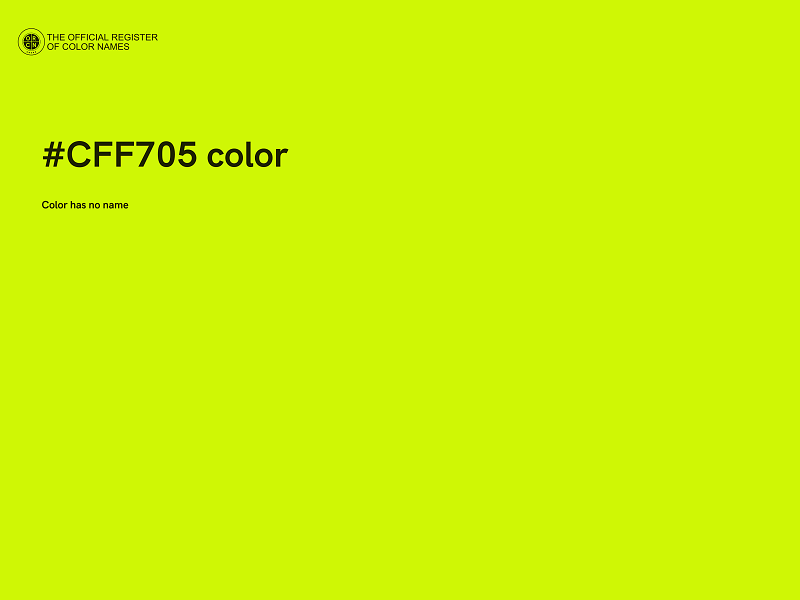 #CFF705 color image