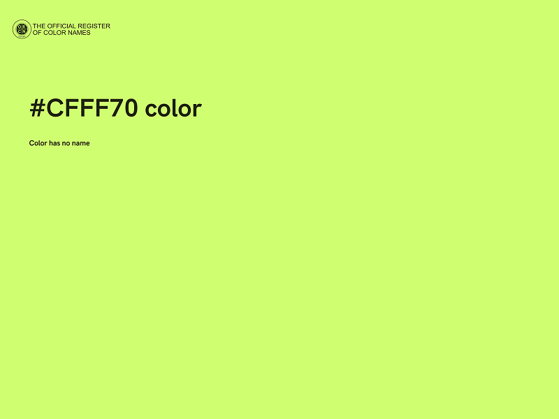 #CFFF70 color image