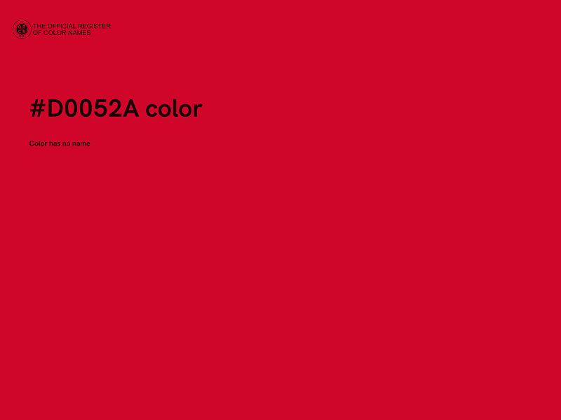 #D0052A color image