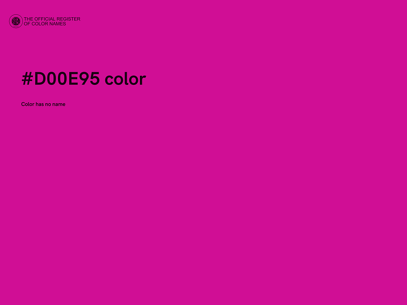 #D00E95 color image