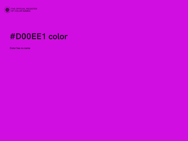 #D00EE1 color image