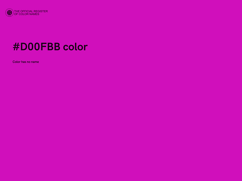 #D00FBB color image